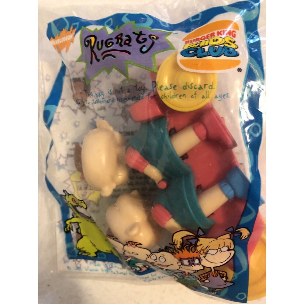 Burger King Rugrats Twins  Wind Up Toy Kids Meal Vintage 1998 SEALED